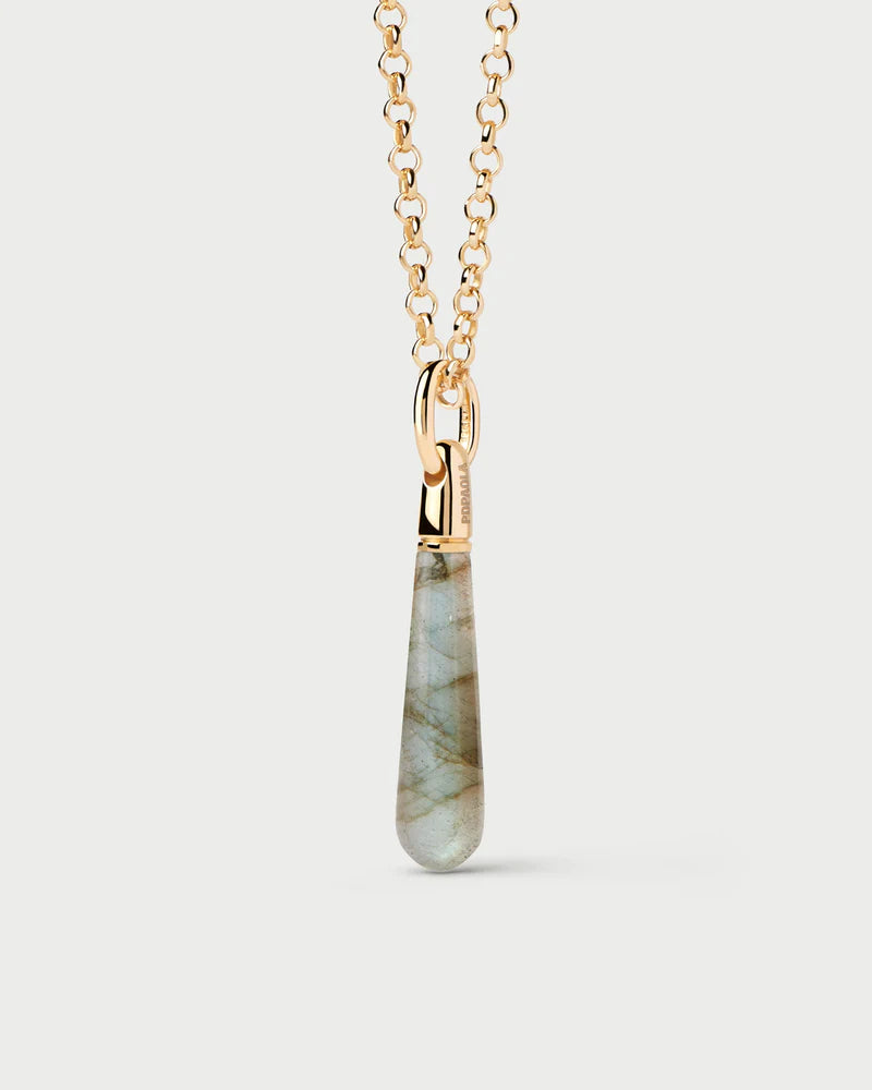 Labradorite Large Drop Pendant