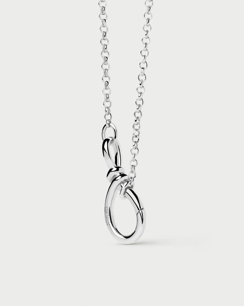 Stacker Clasp Silver Chain Necklace