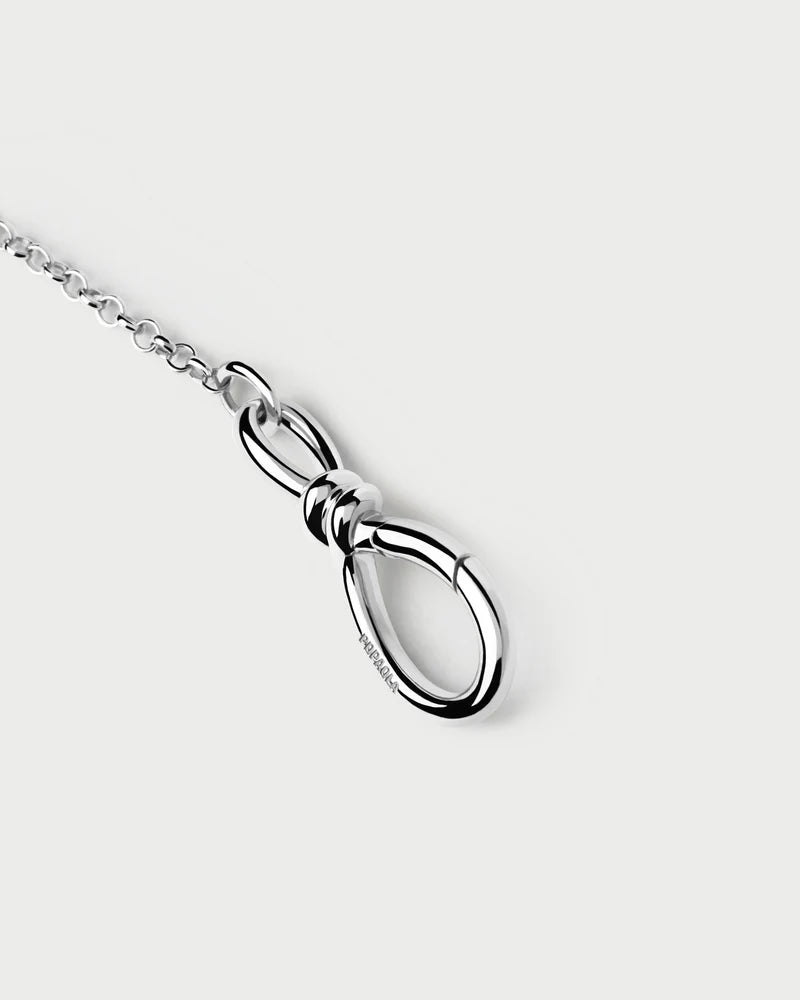 Stacker Clasp Silver Chain Necklace