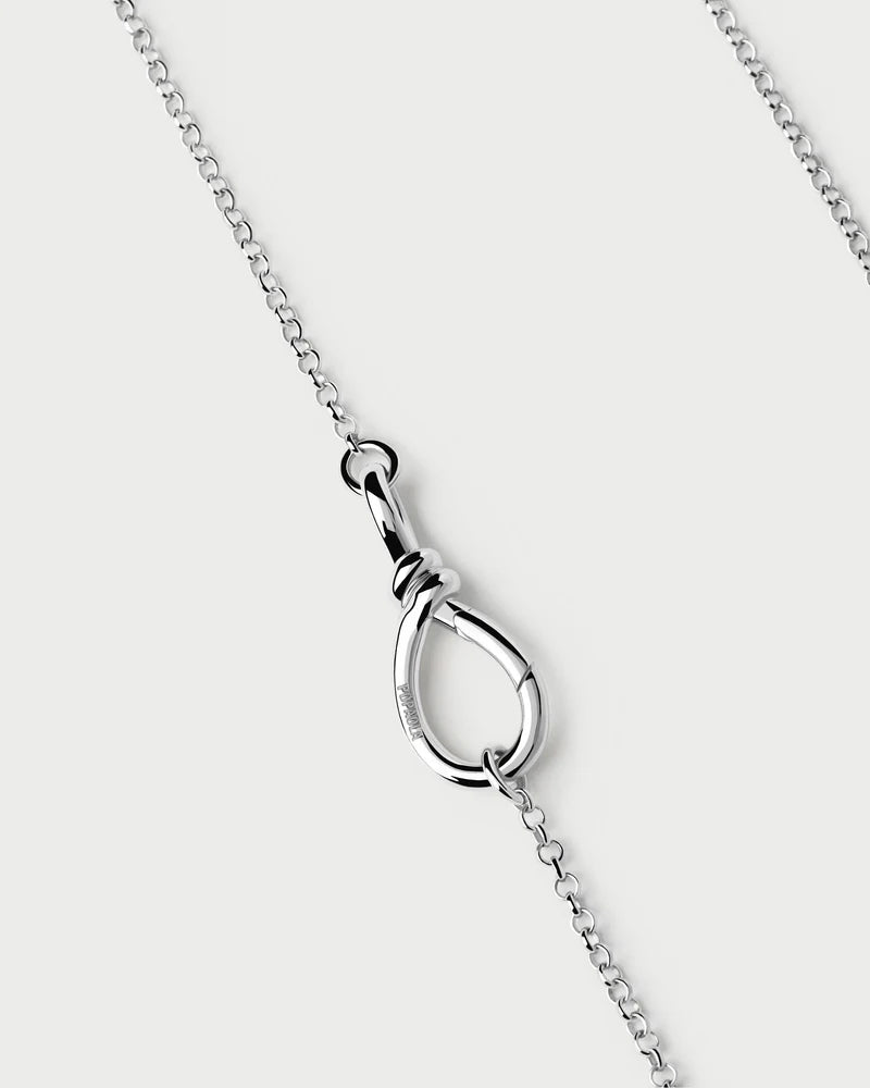 Stacker Clasp Silver Chain Necklace