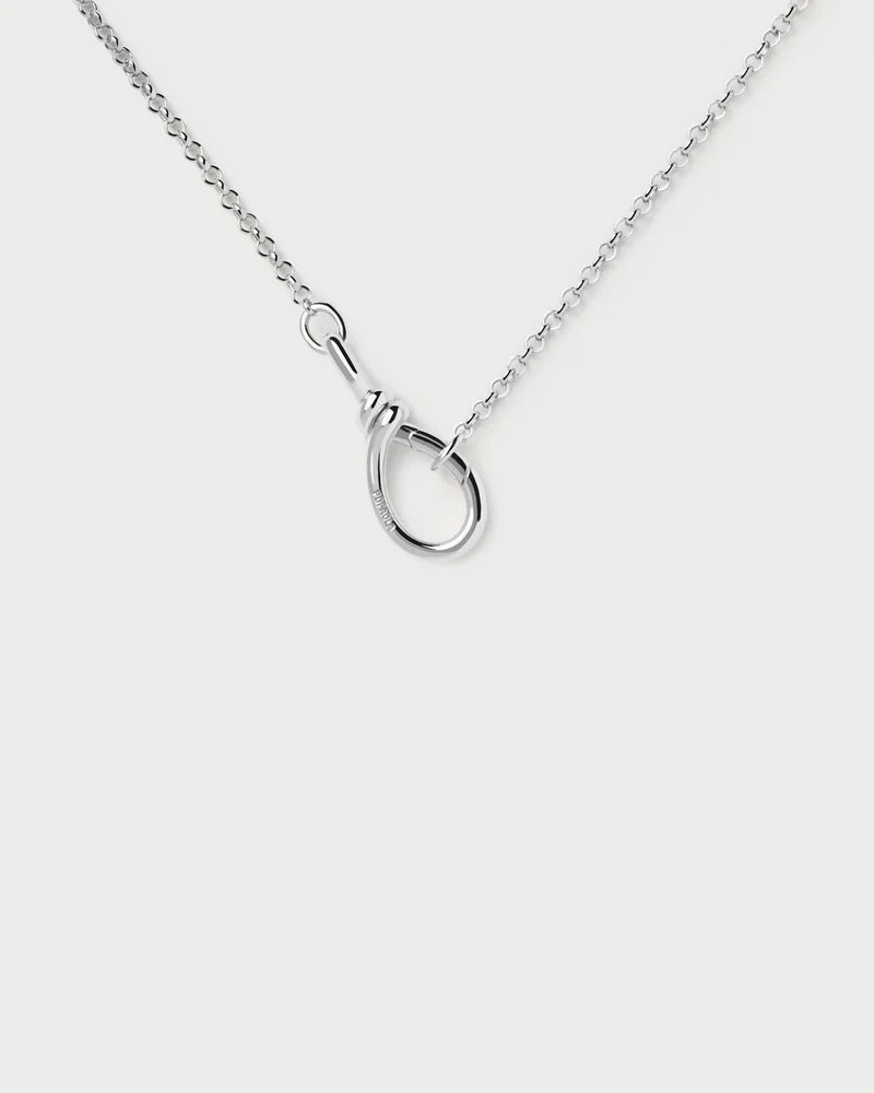 Stacker Clasp Silver Chain Necklace