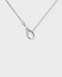 Stacker Clasp Silver Chain Necklace