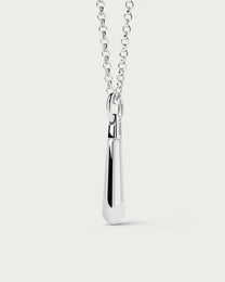 Large Drop Silver Pendant