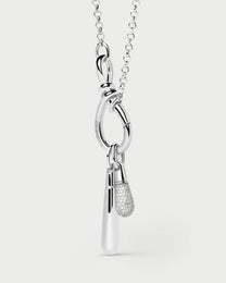 Stacker Clasp Silver Chain Necklace