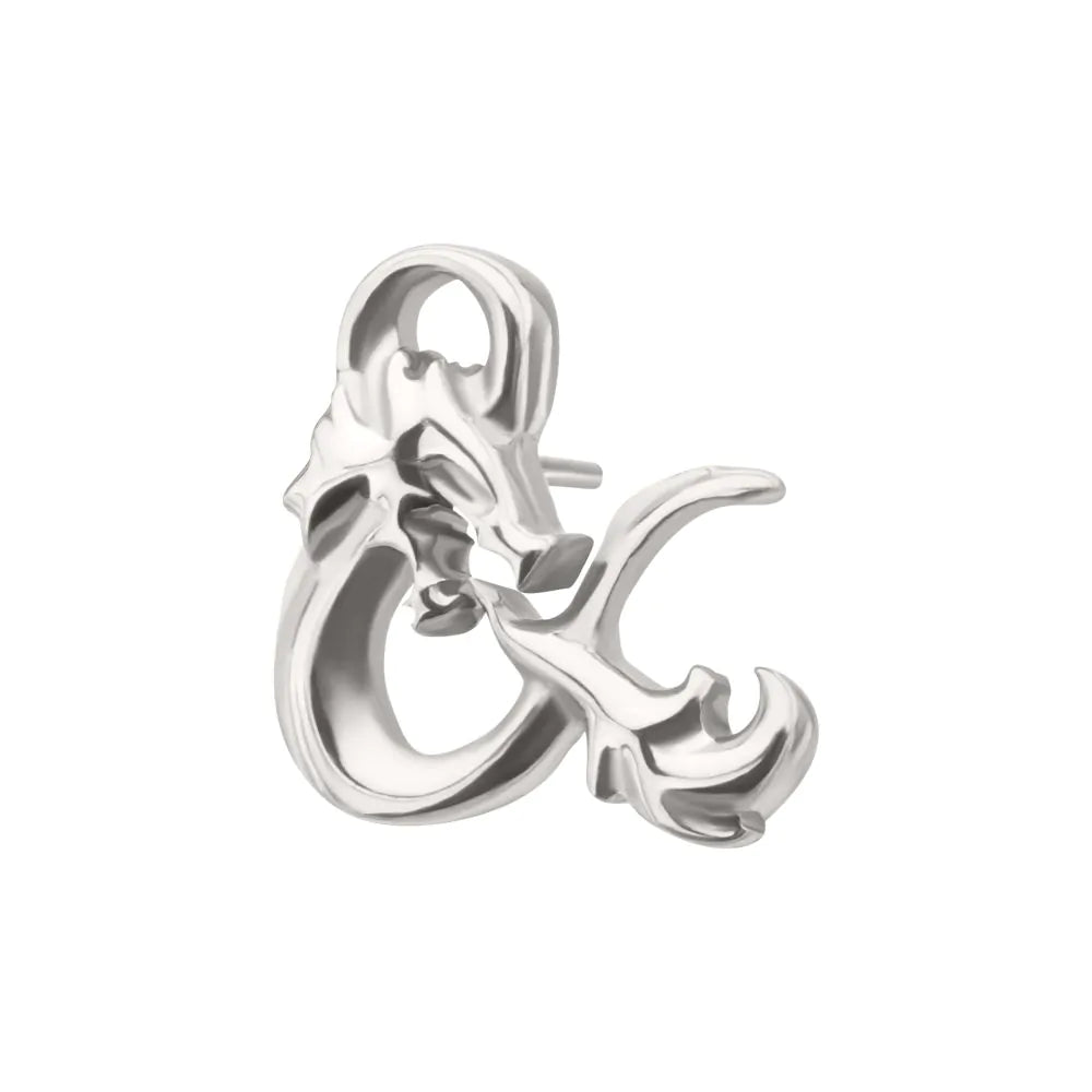 Titanium Dungeons & Dragons 3D Ampersand Logo Threadless Top
