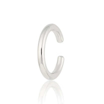 Silver Slim Plain Single Ear Cuff