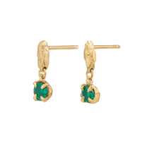 Mini Tota Emerald Earrings