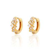 Gold Stardust Huggie Earrings