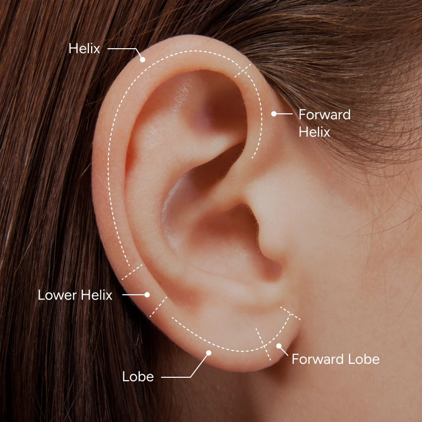 Helix &amp; Lobe piercing