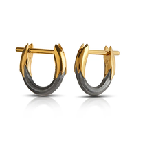 Eclipse Huggie Hoops - Gold