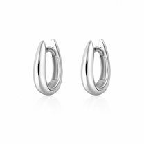 Claw Huggie Earrings - Silver