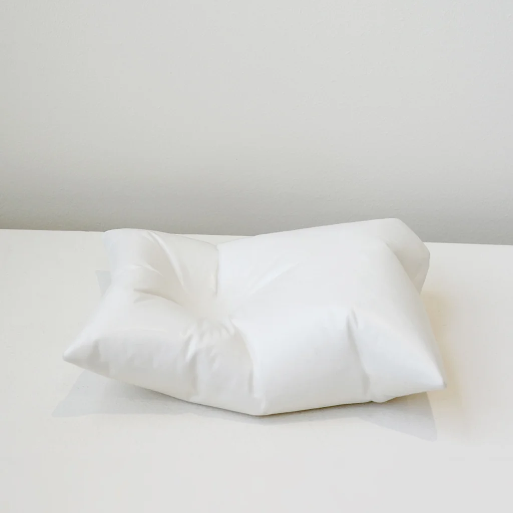 Plush II - Ceramic Cushion Matte White
