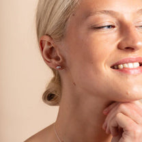 Sparkly Silver Galaxy Earrings