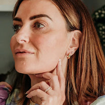 Triple Sparkly Gold Mini Stud Earrings