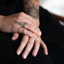 Turquoise Enamel Gold Ring