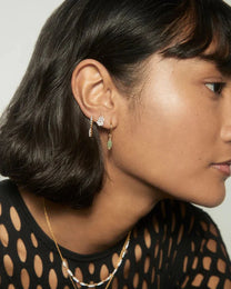 Green Aventurine Nomad Hoops