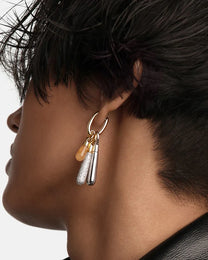 Large Drop Silver Pendant