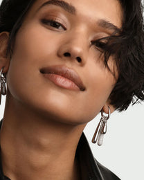 Large Drop Silver Pendant