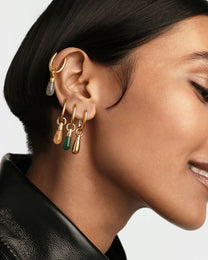 Yellow Aventurine Jupiter Single Hoop