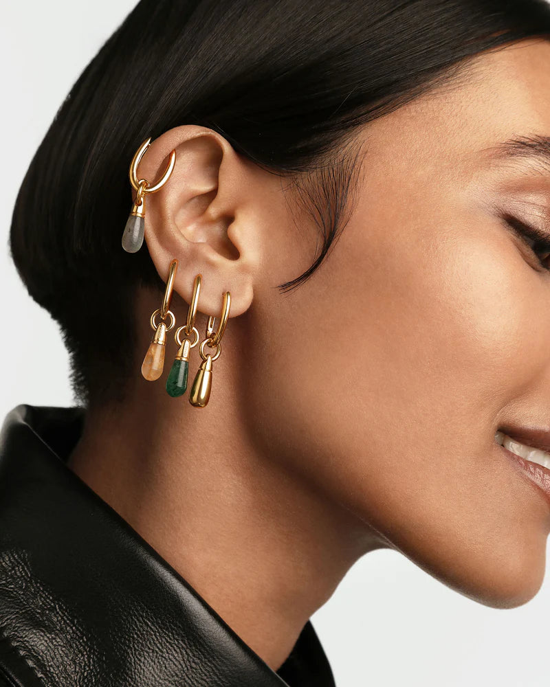 Labradorite Jupiter Single Hoop