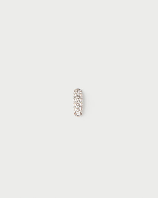 18k Solid Yellow Gold and Diamond Pop Single Earring