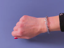 Silver Tassle Bangle