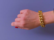 Gold Thick Curb Bracelet