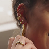 Hannah Martin Twist &amp; Shout Huggie Earrings