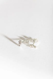 Sparkly Silver Galaxy Earrings