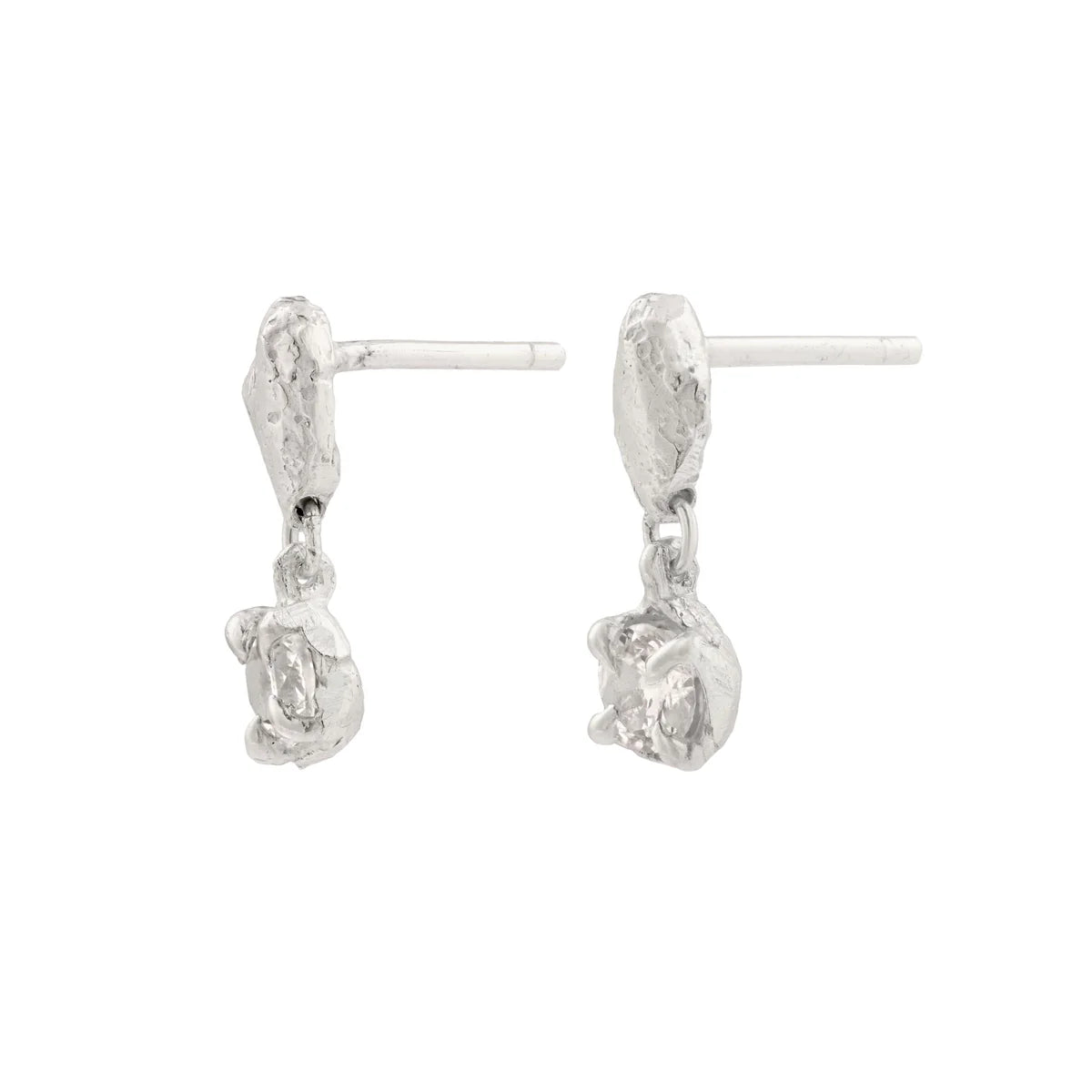 Mini Tota White Sapphire Argenti Earrings