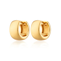Gold Super Chunk Huggie Earrings