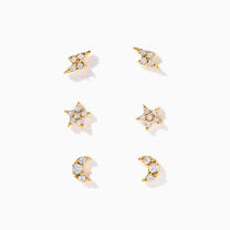 Teeny Tiny Galaxy Studs - Gold