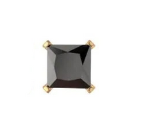 2mm Square 24kt Gold PVD Titanium Threadless Top