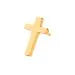 24KT Gold PVD Titanium Threadless Cross Top