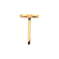 24KT Gold PVD Titanium Threadless Heart Top