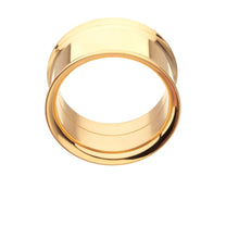 24Kt Gold PVD Titanium Internally Threaded Double Flare Basic Tunnel | Sold by piece
