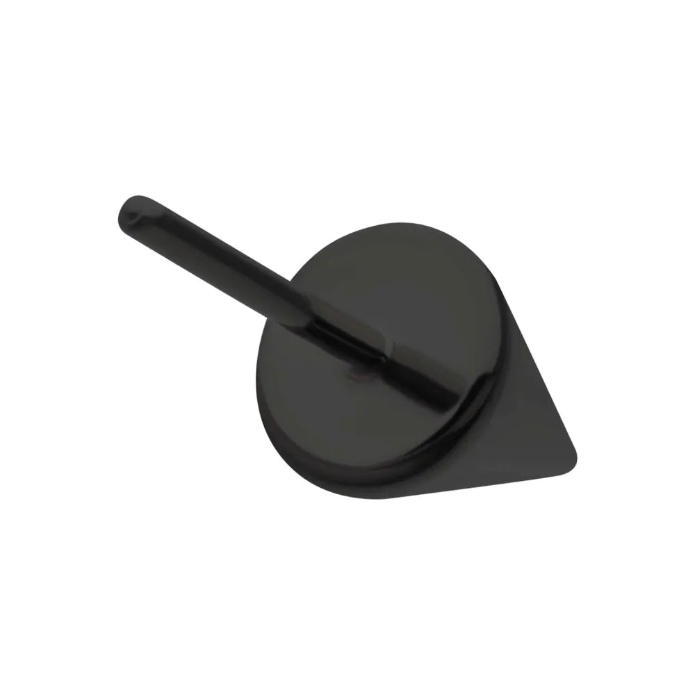 Black PVD Titanium Threadless Spike Top