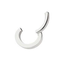 14g Titanium Oval Shape Hinged Segment Clicker (for Navel Piercing)