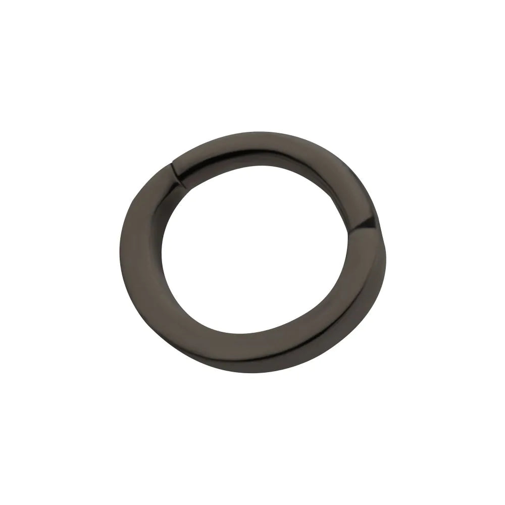 16g Titanium Oval Shape Hinged Segment Clicker (for Rook Piercing)