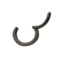 Black PVD Titanium Oval Shape Hinged Segment Clicker