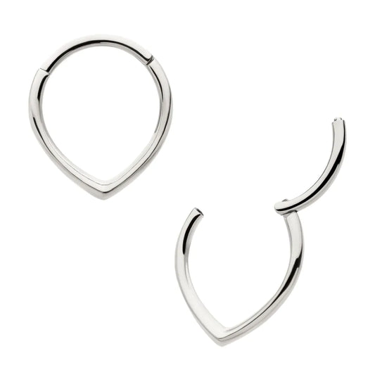 Titanium Teardrop Hinged Segment Clicker