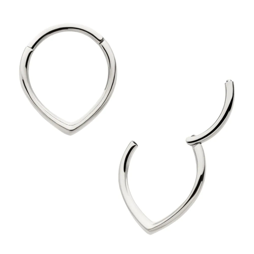 Titanium Teardrop Hinged Segment Clicker