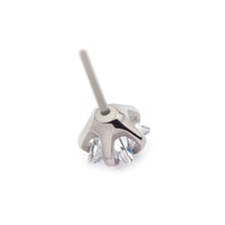 Titanium Threadless Crystal Star Shape Top