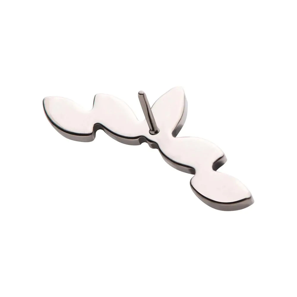 Titanium Threadless 5-Cluster Fan Shape Top