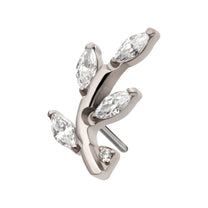 Threadless Marquise Crystal Leaf Top