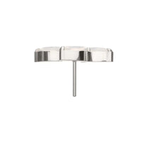 Titanium Threadless Vine Shape Top 3-Tier Full Opalite Marquise