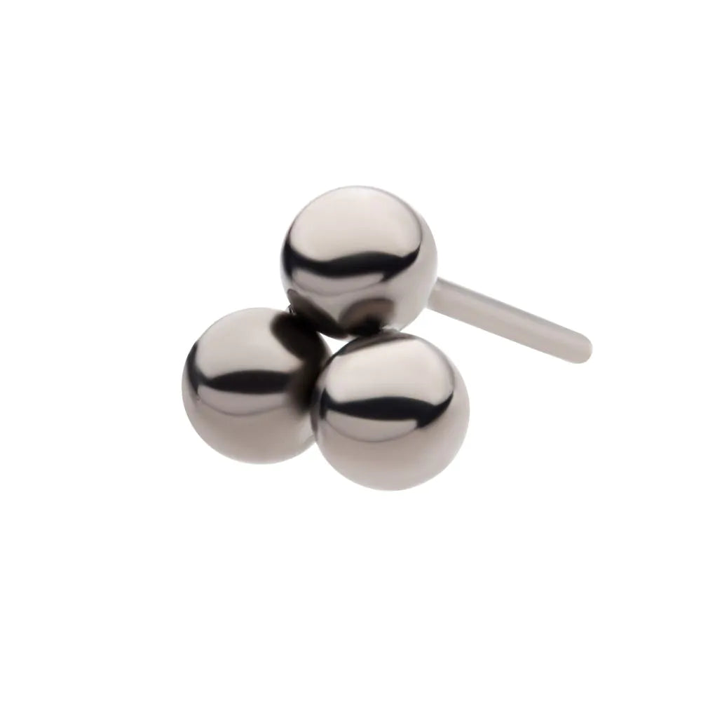 Titanium Threadless Trinity Ball Top