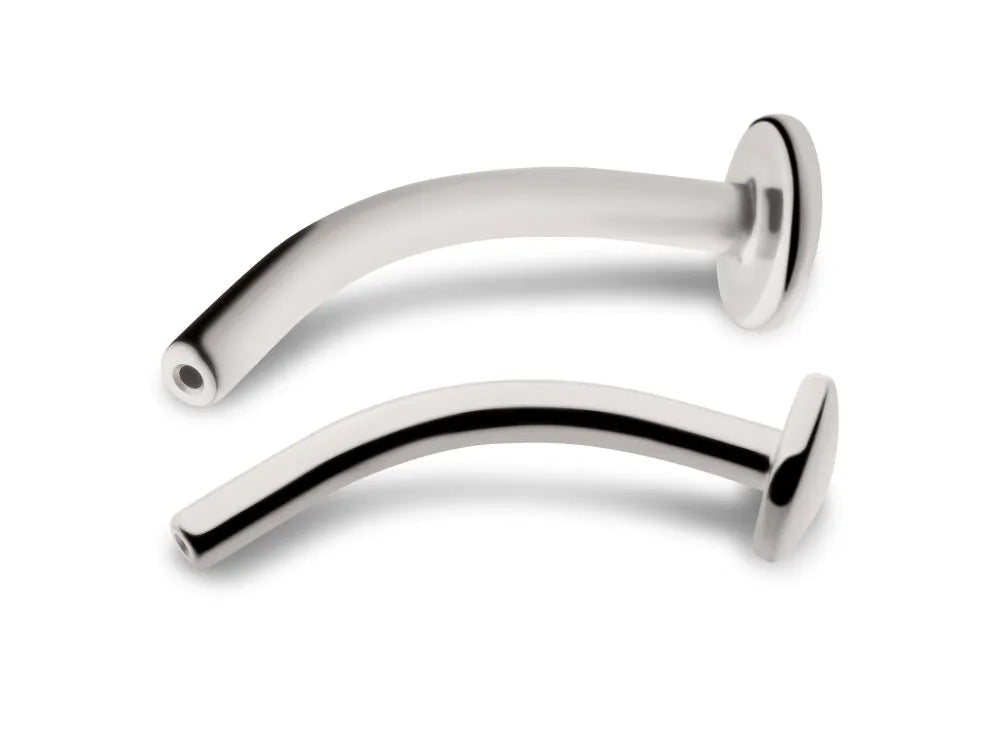 Titanium Threadless Fixed Disk Floating Navel Bar