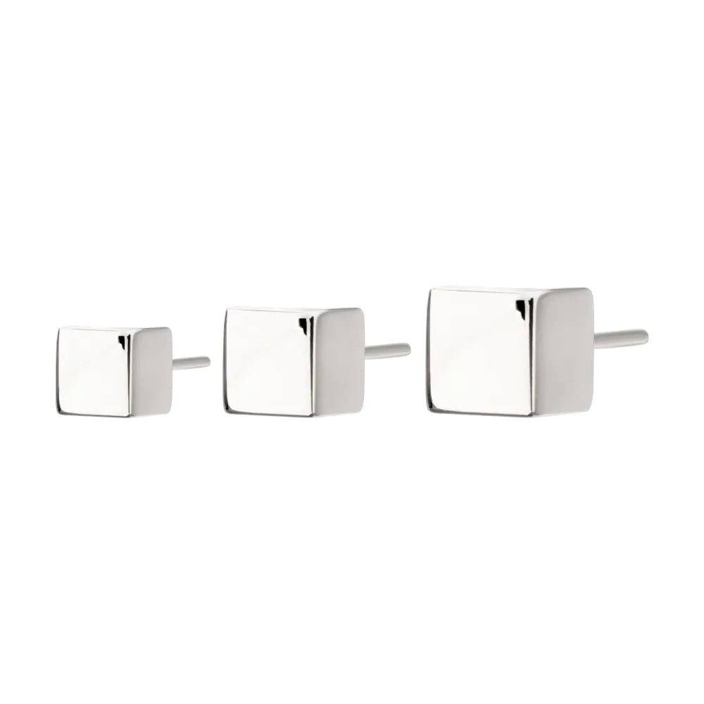 Titanium Threadless 3D Cube Top