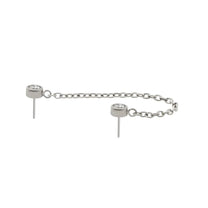 Titanium Threadless Double Gem Rolo Chain